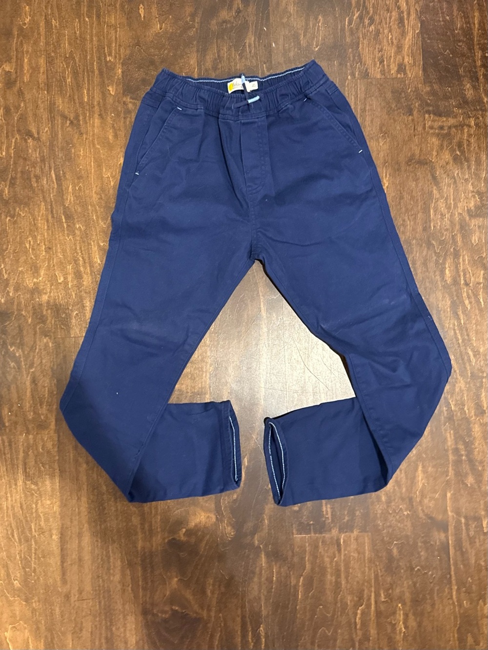 Boden Boys Navy Elastic-Waist Pants